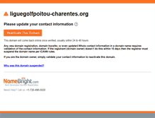Tablet Screenshot of liguegolfpoitou-charentes.org